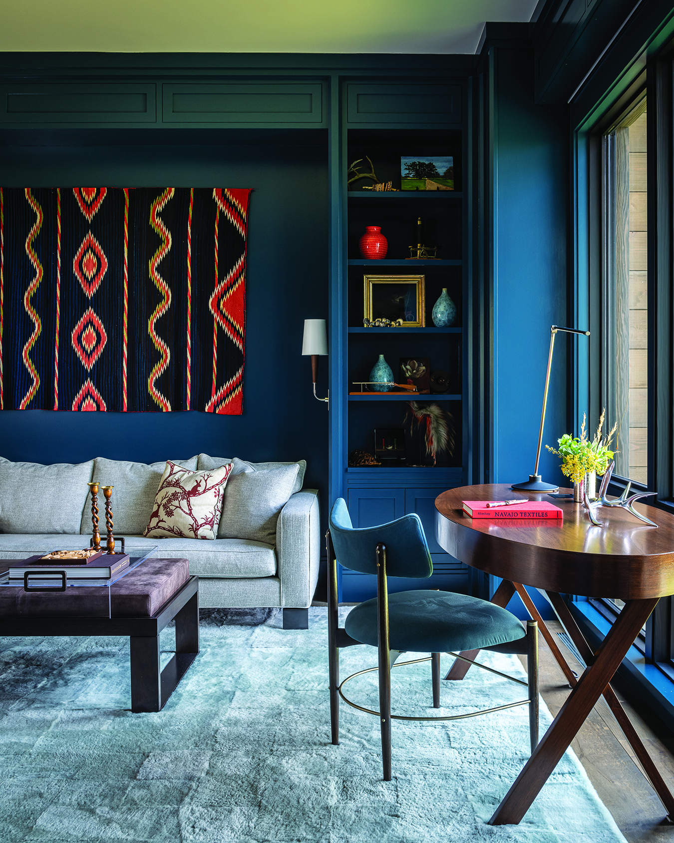 Designer Barbara Gisel captured the mountain spirit with color that brings the outside in.