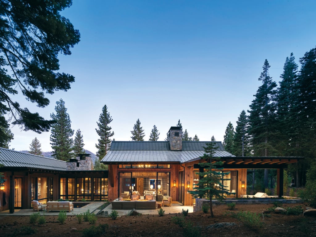 The home is oriented to interact with the wooded property with views out to the trees. “It’s a retreat, and the homeowners come here to celebrate being outside,” says architect Clare Walton. | Photo: Paul Dyer